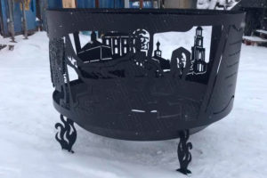 Подробнее о статье Круглая костровая чаша на заказ — Есенин