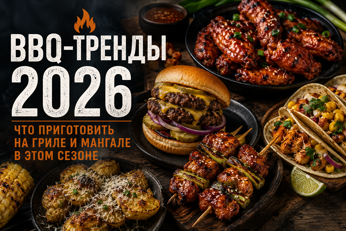 Подробнее о статье BBQ-тренды 2026: что приготовить на гриле и мангале в этом сезоне